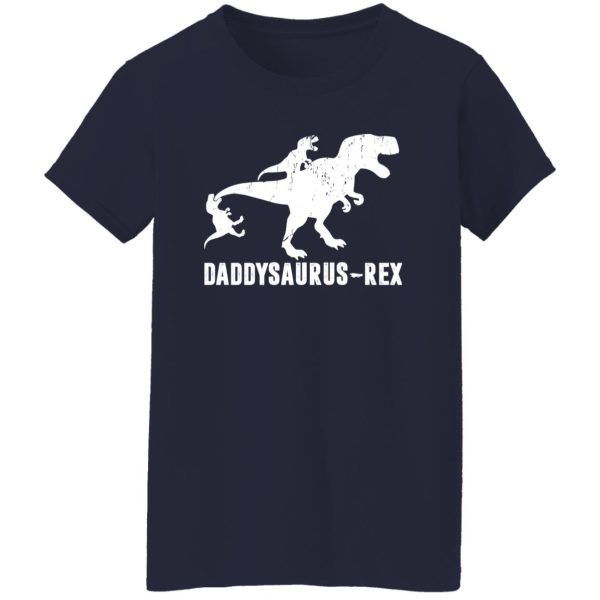 DADDYSAURUS 2 KIDS Men's Fun Gift Novelty Shirt