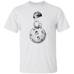 daddy and baby Moon and Astronaut Dad Son or Daughter space Shirt