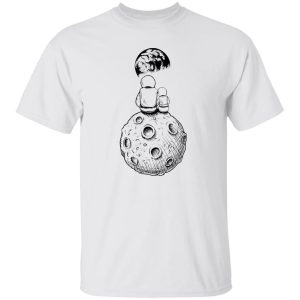 daddy and baby  Moon and Astronaut Dad Son or Daughter space Shirt