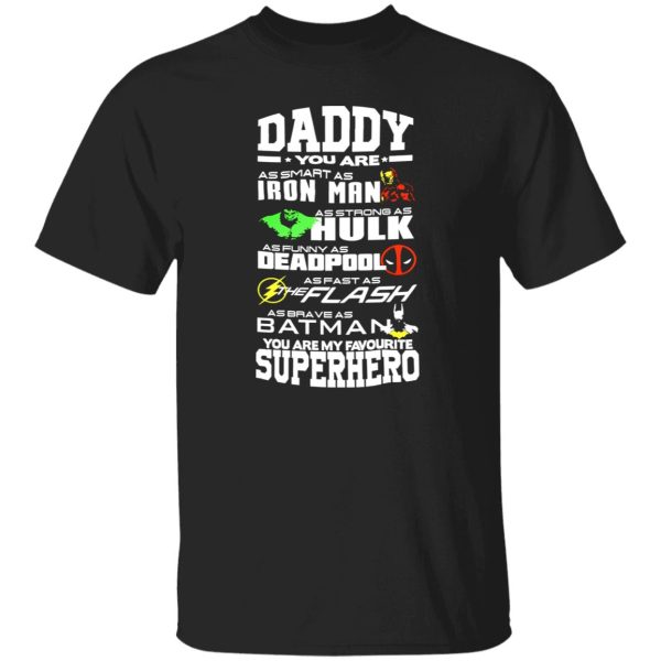 Daddy You Are My Favourite Superhero Hulk Shirt