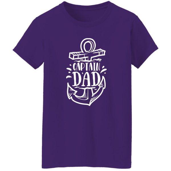 Fathers Day Gifts For Dad Men Birthday Gift For Dad Captain Dad Birthday Shirt