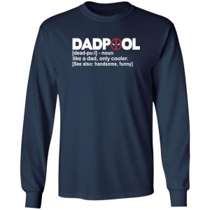 DADPOOL Like A Dad Only Cooler Hero Men's Fun Gift Novelty Shirt