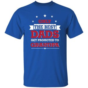 Only The Best Dads Get Promoted To Grandpa Funny Fathers Day Shirt