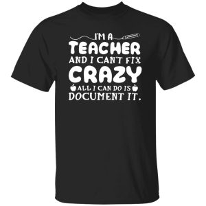 i'm a teacher and i can't fix crazy alli can do is document it Shirt