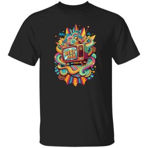 Vintage Television Design, Graphic Tee, Father's Day Gift, Colorful Illustration, Unique Dad Shirt