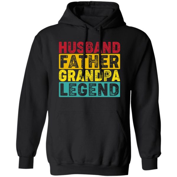 Husband Father Grandpa Legend Grandfather Funny Dad Birthday Gift For Men Shirt