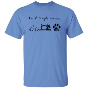 I’m A Simple Woman Harry Potter Sewing Machine Dog Footprint Shirt