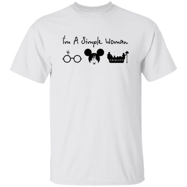 I’m A Simple Woman I Like Harry Potter Disney Mickey Mouse And Friends Shirt