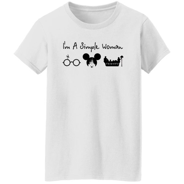 I’m A Simple Woman I Like Harry Potter Disney Mickey Mouse And Friends Shirt