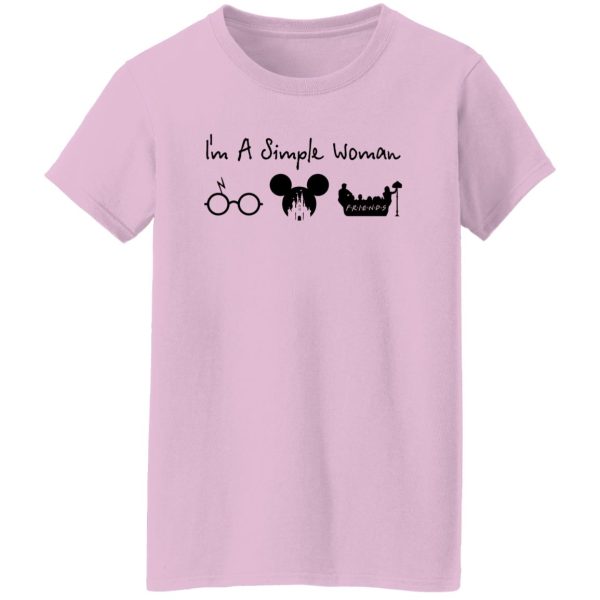 I’m A Simple Woman I Like Harry Potter Disney Mickey Mouse And Friends Shirt