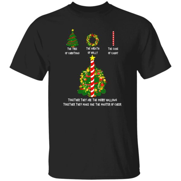 Harry Potter The Tree Of Christmas The Wreath Of Holly The Cane Of Candy Shirt