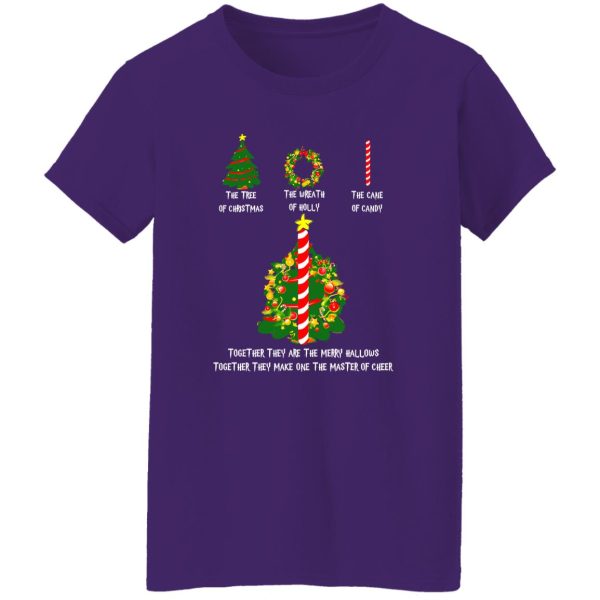 Harry Potter The Tree Of Christmas The Wreath Of Holly The Cane Of Candy Shirt