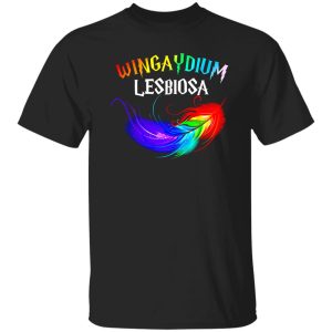 Wingaydium Lesbiosa Harry Potter Spell LGBT Leather Shirt