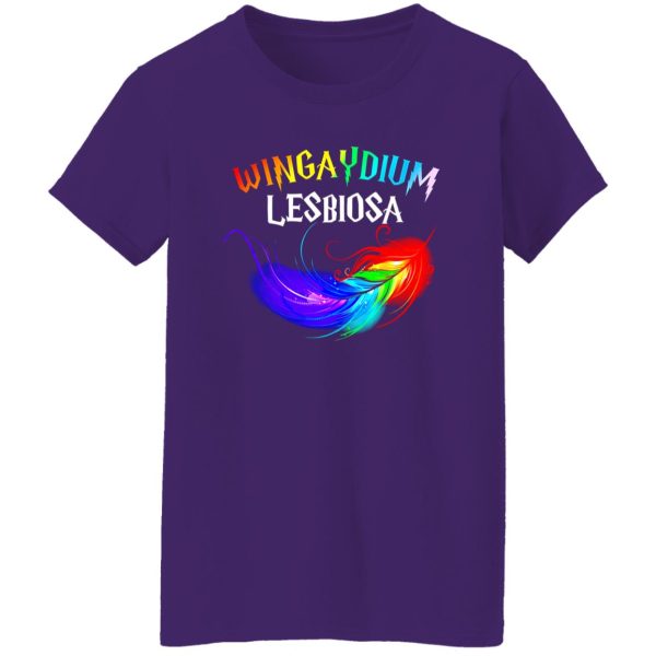 Wingaydium Lesbiosa Harry Potter Spell LGBT Leather Shirt