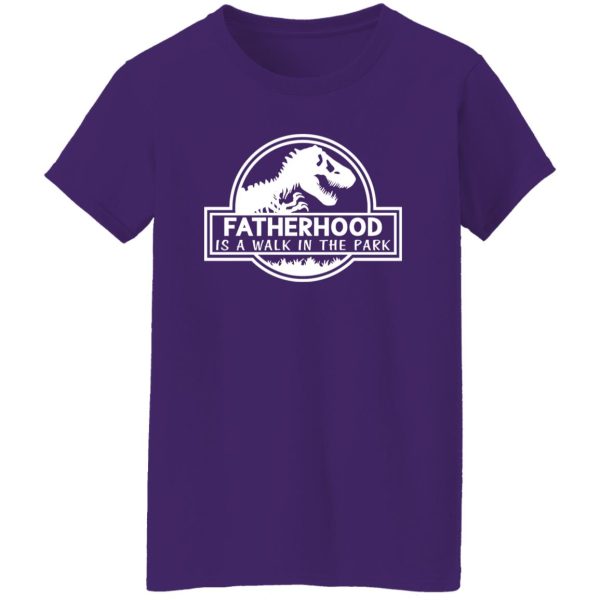 Fatherhood Is A Walk In The Park Dinosaur Dad Shirt