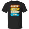 Husband Daddy Protector Hero Vintage Father’s Day Shirt