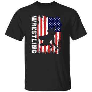 Wrestling American Flag Father’s Day Shirt