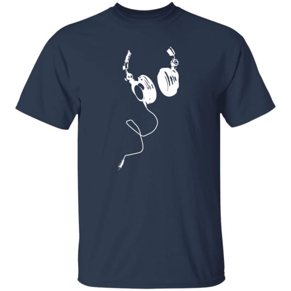 Cool Music T-Shirt for Men with HEADPHONES Shirt