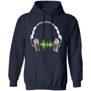 Cool Music T-Shirt for Men with HEADPHONES EQUALIZER Shirt