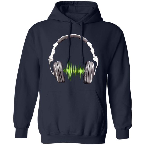 Cool Music T-Shirt for Men with HEADPHONES EQUALIZER Shirt