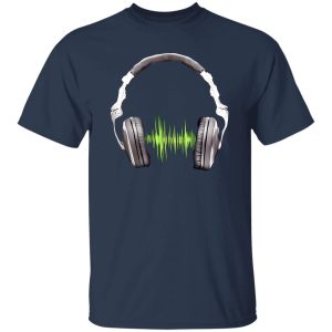 Cool Music T-Shirt for Men with HEADPHONES EQUALIZER Shirt