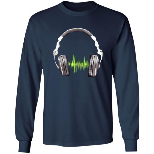 Cool Music T-Shirt for Men with HEADPHONES EQUALIZER Shirt