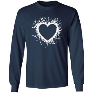 Musical Notes Symbol Love Heart Christmas Shirt