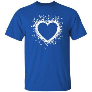 Musical Notes Symbol Love Heart Christmas Shirt