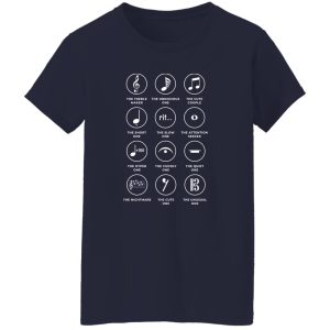 Musical Notes Symbol Definition Humor Funny Christmas Shirt