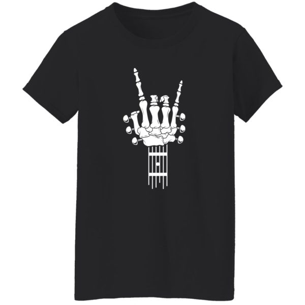 skeleton hand art guitar player theme- music player Shirt