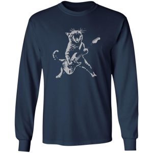 Rock Cat Playing Guitar Shirt