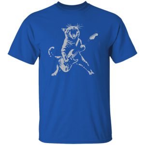 Rock Cat Playing Guitar Shirt