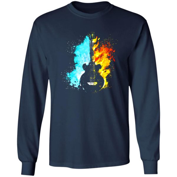 Guitar Fire and Water Art Shirt