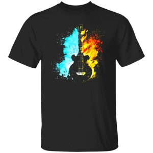 Guitar Fire and Water Art Shirt