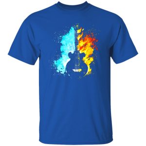 Guitar Fire and Water Art Shirt