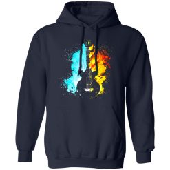 Guitar Fire and Water Art Shirt