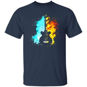 Guitar Fire and Water Art Shirt