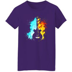 Guitar Fire and Water Art Shirt