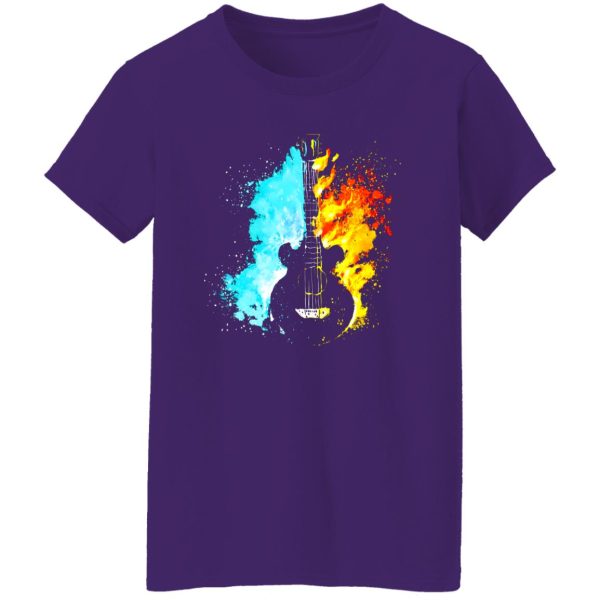 Guitar Fire and Water Art Shirt