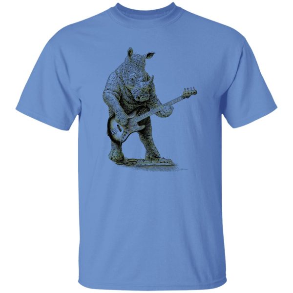 Rhino Playing Bass Shirt