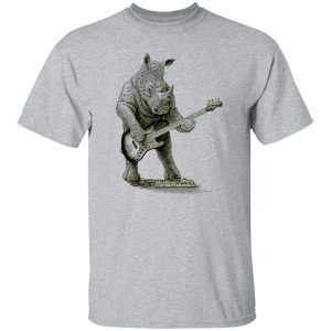 Rhino Playing Bass Shirt