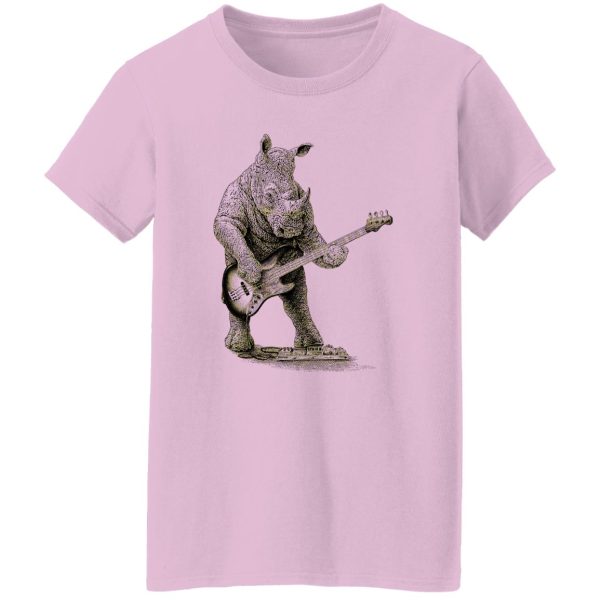 Rhino Playing Bass Shirt