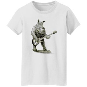 Rhino Playing Bass Shirt