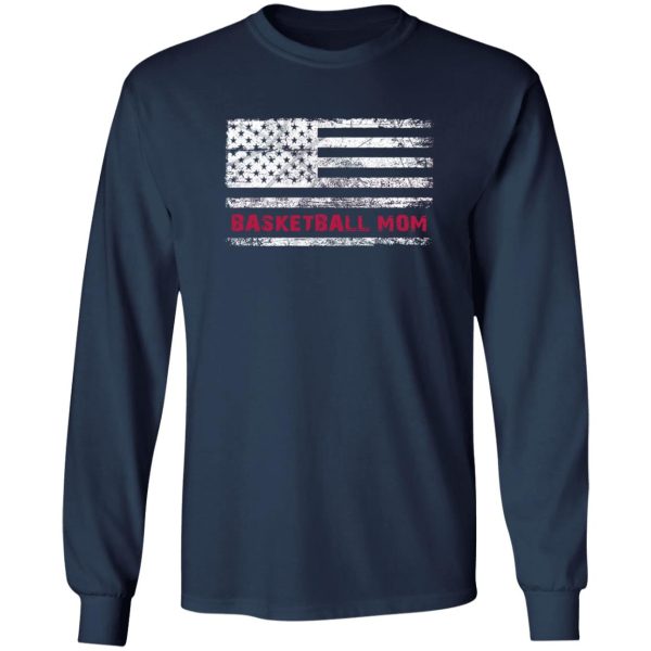 Basketball Mom Shirt, Basketball Mom American Flag Shirt