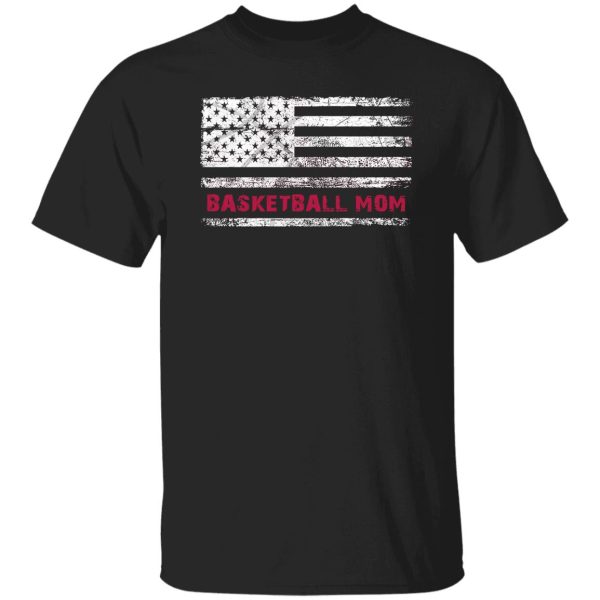 Basketball Mom Shirt, Basketball Mom American Flag Shirt