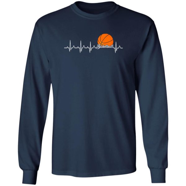 Basketball Heartbeat Sports for Basketball Lover V2 Shirt