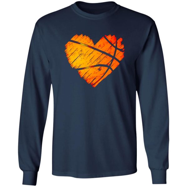 Basketball Lover Shirt, Basketball Heart