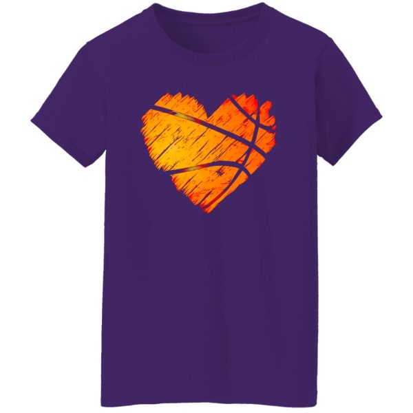 Basketball Lover Shirt, Basketball Heart