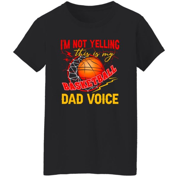 Basketball Dad Shirt, I’m Not Yelling This Is My Basketball Dad Voic Shirt