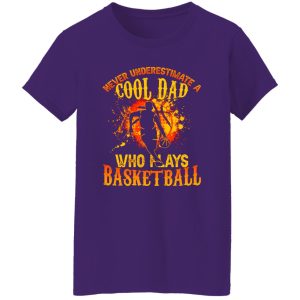 Basketball Dad Shirt, Never Underestimate A Cool Dad Who Plays Basketball Shirt